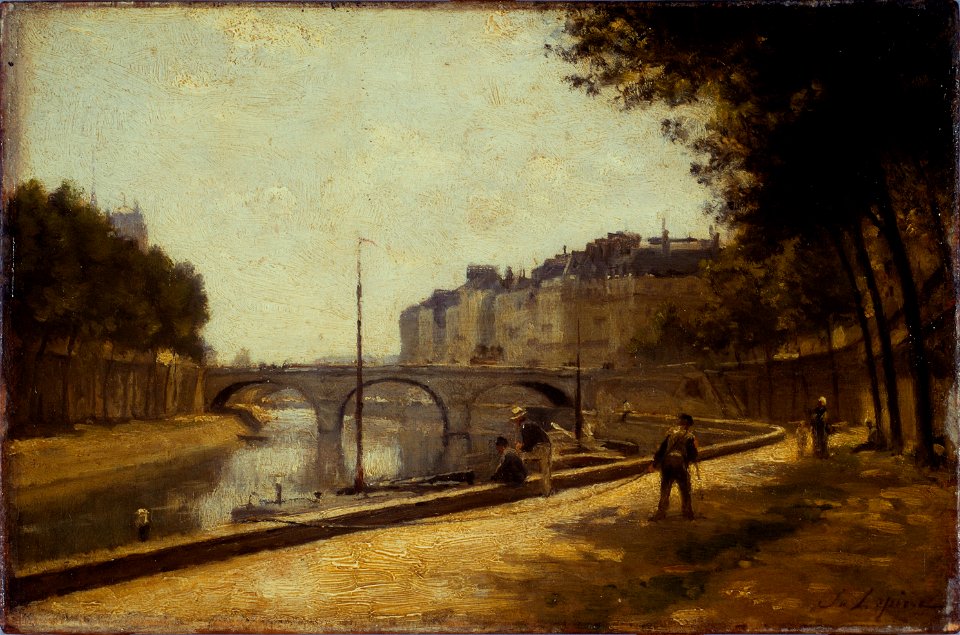 Stanislas Lépine - Le pont Saint-Michel - P1937 - Musée Carnavalet