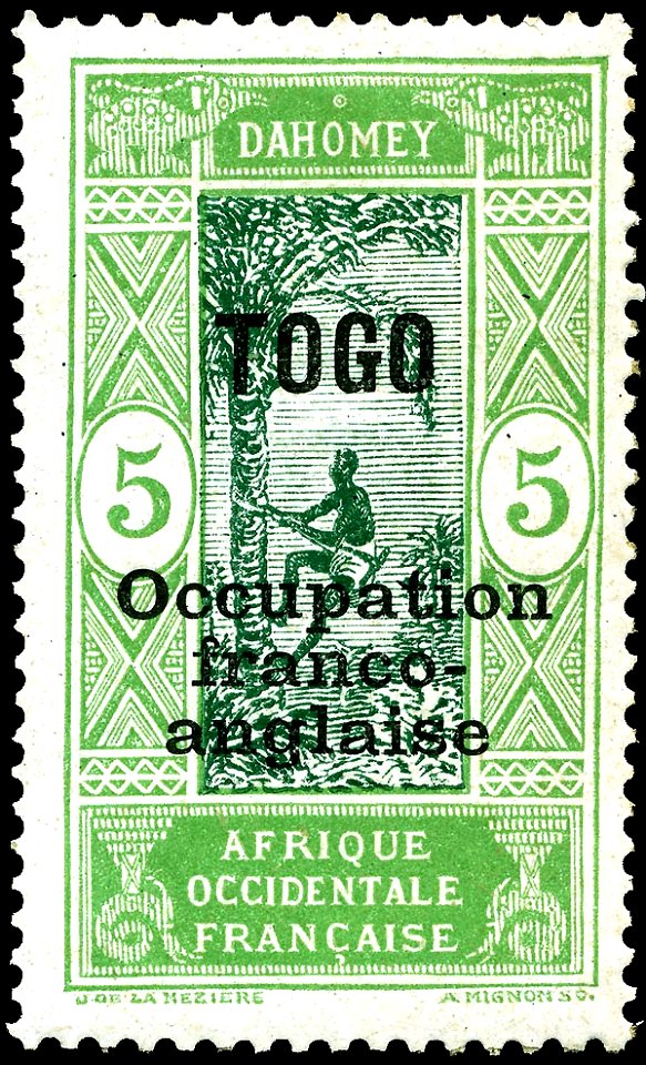 Stamp Togo 1916 5c