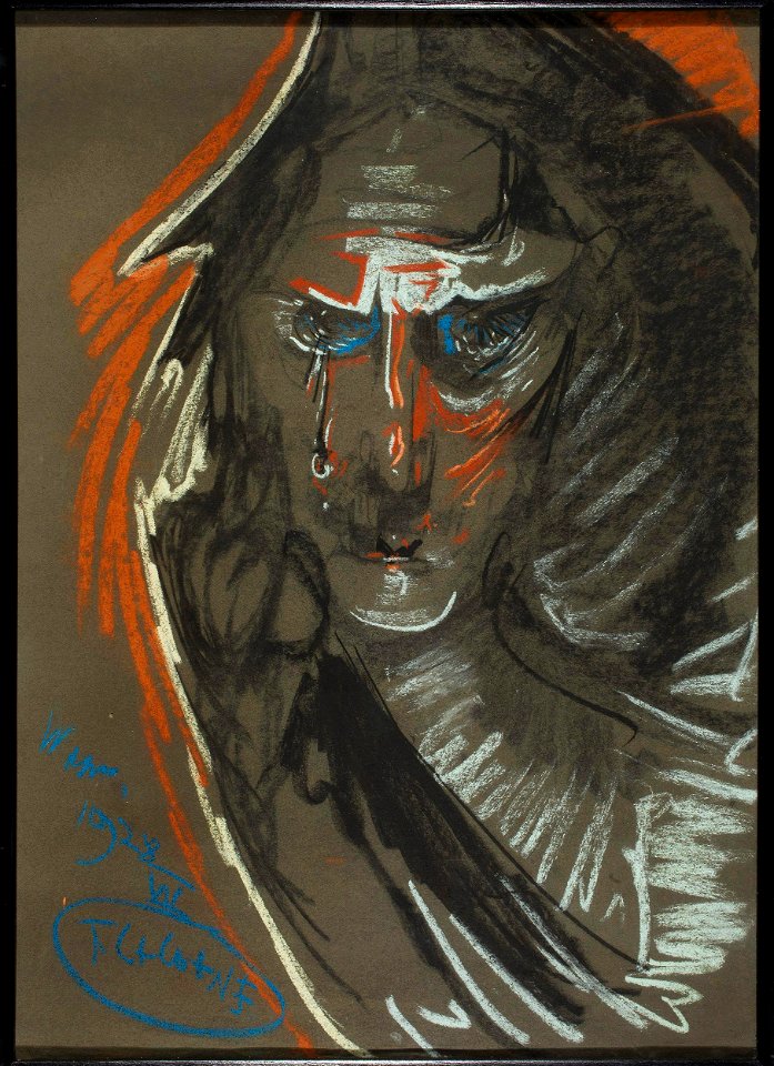 Stanisław Ignacy Witkiewicz - Portret Marii Kasprowiczowej, Płaczący rycerz