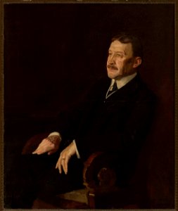 Stanisław Lentz - Portrait of Marian Sokołowski - MP 83 MNW - National Museum in Warsaw