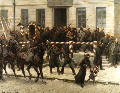 Stanisław Bagieński - Rozbrajanie Niemców przed Główną Komendą na placu Saskim w Warszawie
