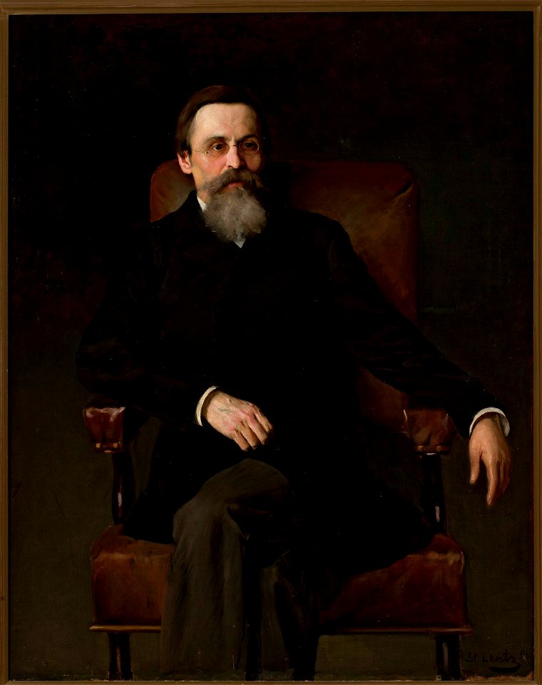 Stanisław Lentz - Portrait of Tadeusz Korzon - MP 69 MNW - National Museum in Warsaw