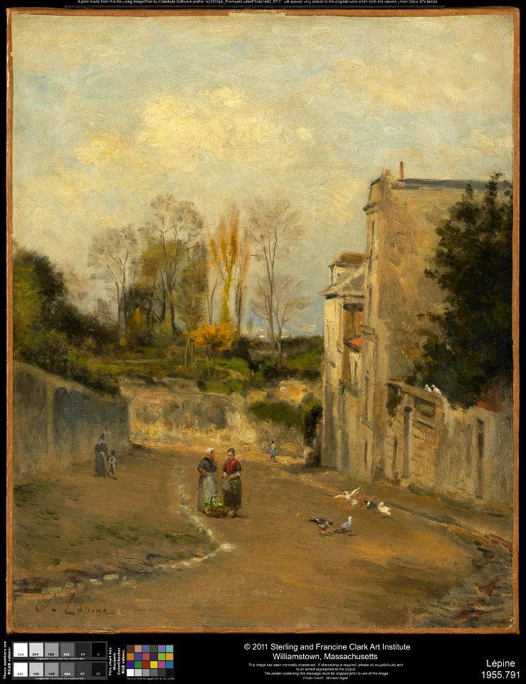 Stanislas Lépine - Montmartre, the rue Cortot - 1955.791 - Clark Art Institute