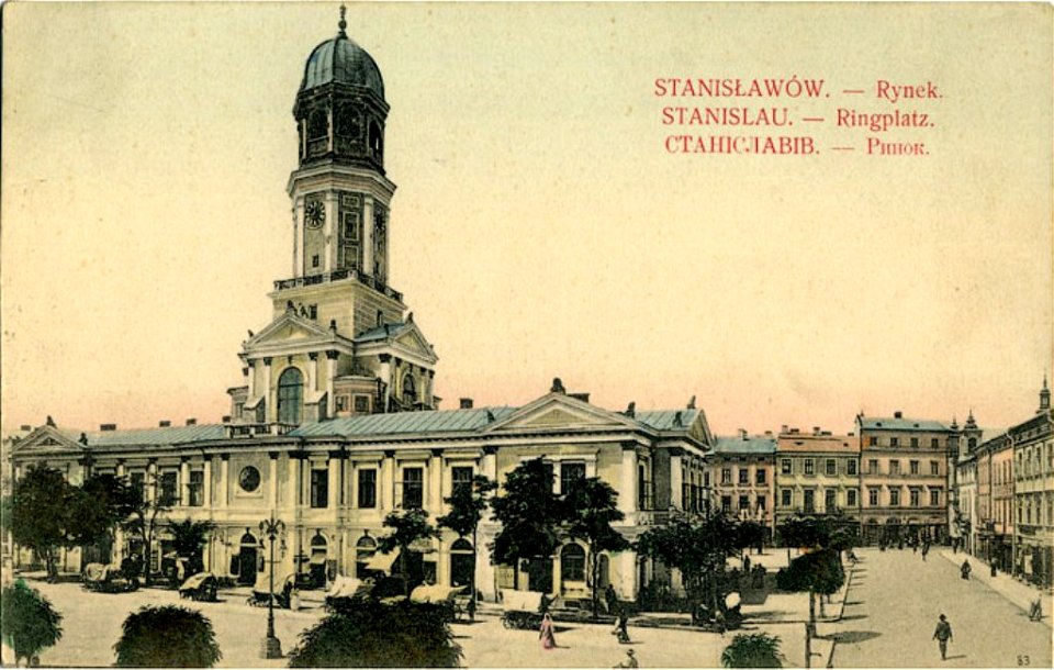Stanisławów. Rynek - Stanislau. Ringplatz