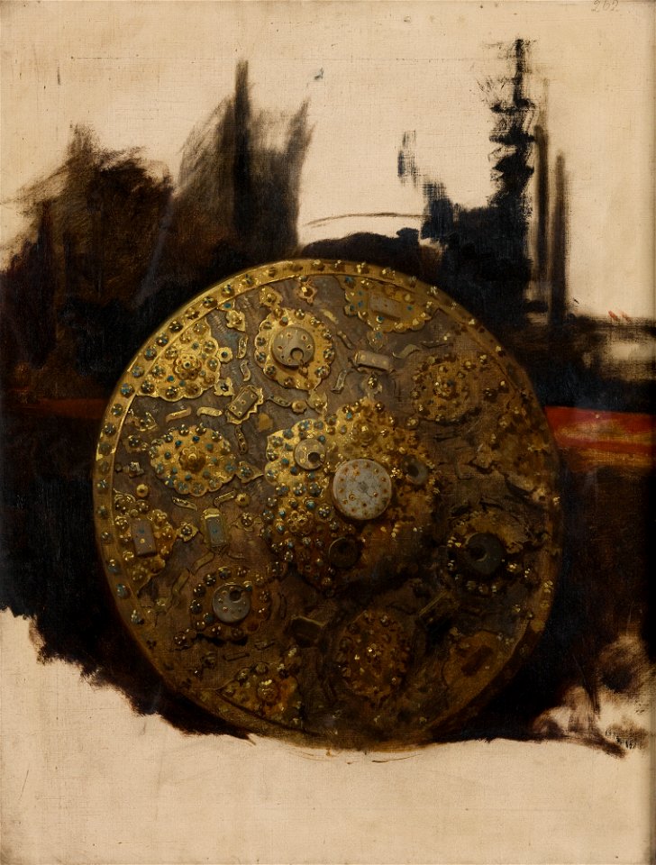 Stanisław von Chlebowski - Study of an Oriental Shield - MNK II-a-73 - National Museum in Kraków