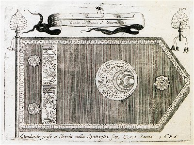 Standardo preso a Turchi nella Battaglia sotto Coron l'anno 1685 - Coronelli Vincenzo Maria - 1708