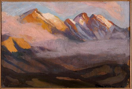 Stanisław Ignacy Witkiewicz - Pejzaż górski, Żółta Turnia - Granaty