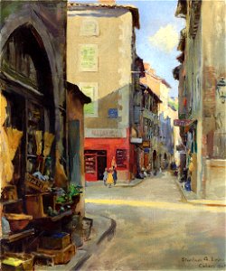 Stanhope Forbes Street Corner Cahors 1925
