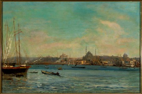 Stanisław Chlebowski - Panorama of Istanbul - MP 1067 MNW - National Museum in Warsaw