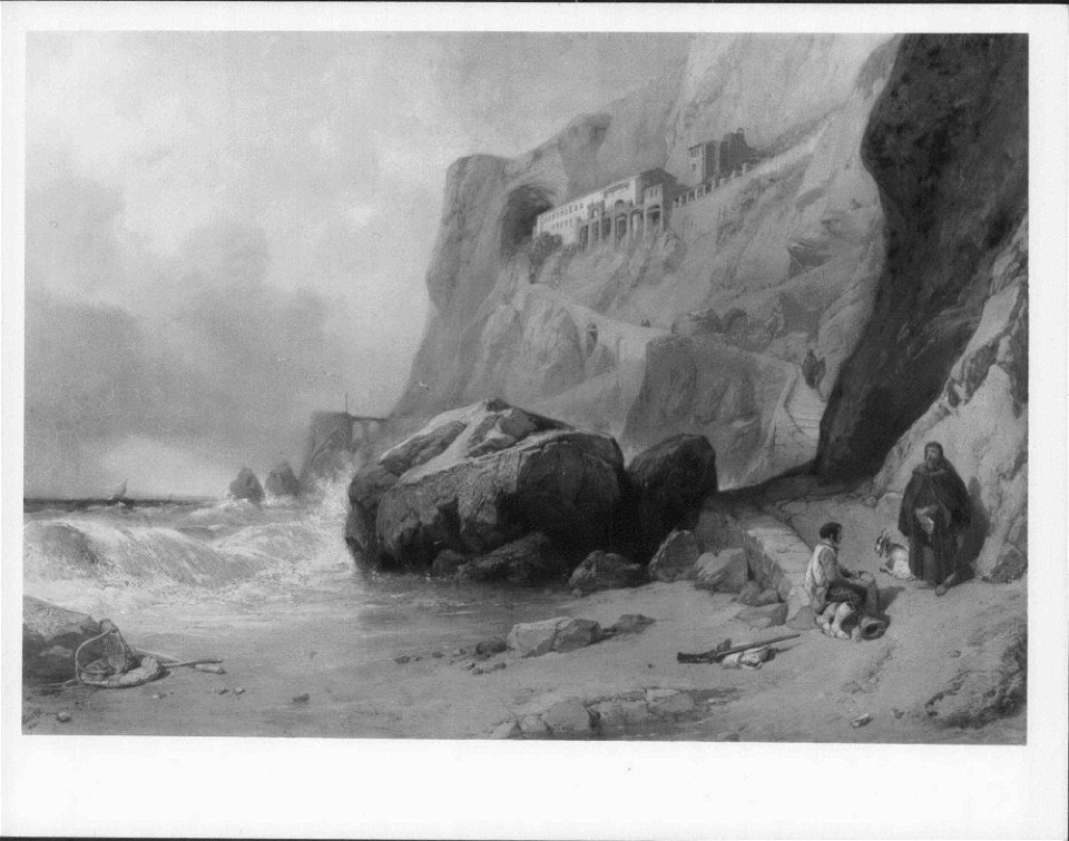 Clarkson Stanfield (1793-1867) - The Capuchin Convent at Amalfi - RCIN 404910 - Royal Collection