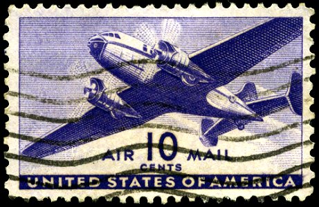 Stamp US 1941 10c air