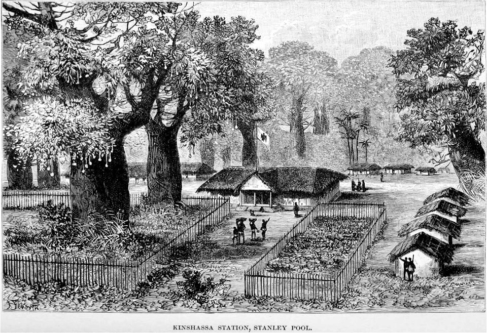 Stanley Founding of Congo Free State 185 Kinshassa Station Stanley Pool