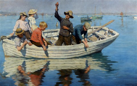Stanhope Forbes - Chadding in Mount’s Bay 1902