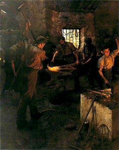 Stanhope Forbes - Forging The Anchor 1892