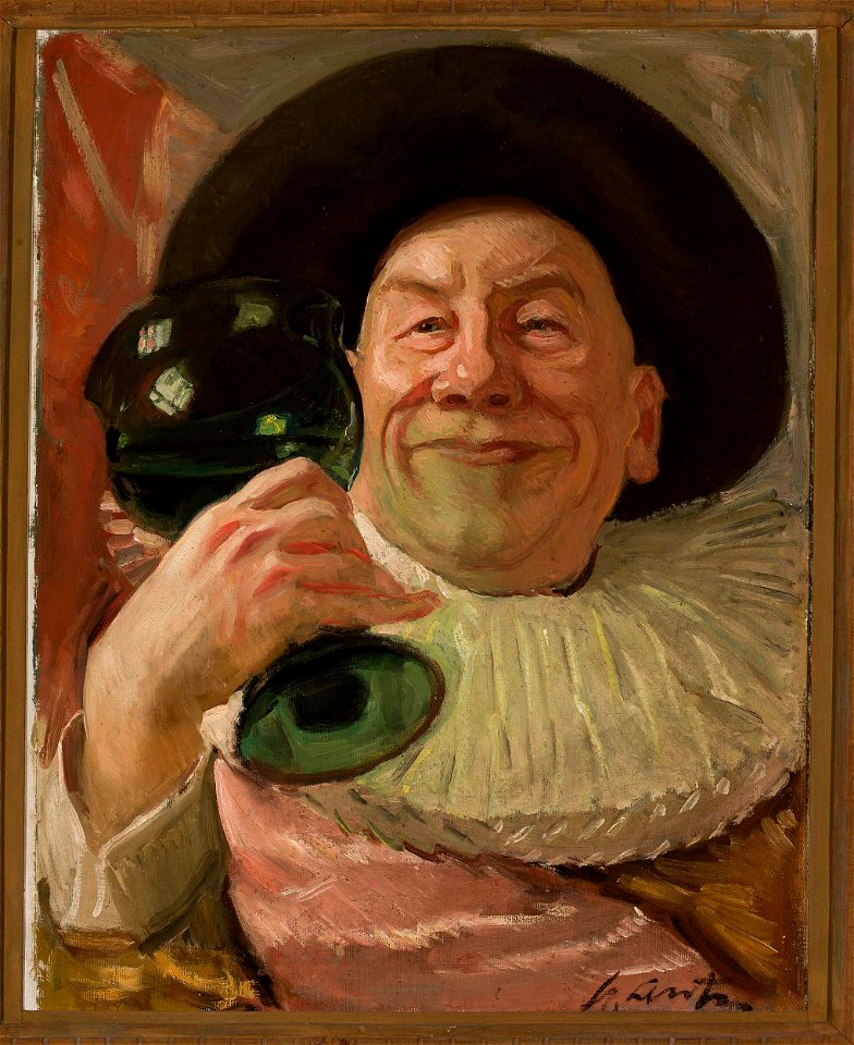 Stanisław Lentz - Self-portrait in the style of Frans Hals - MP 89 MNW - National Museum in Warsaw