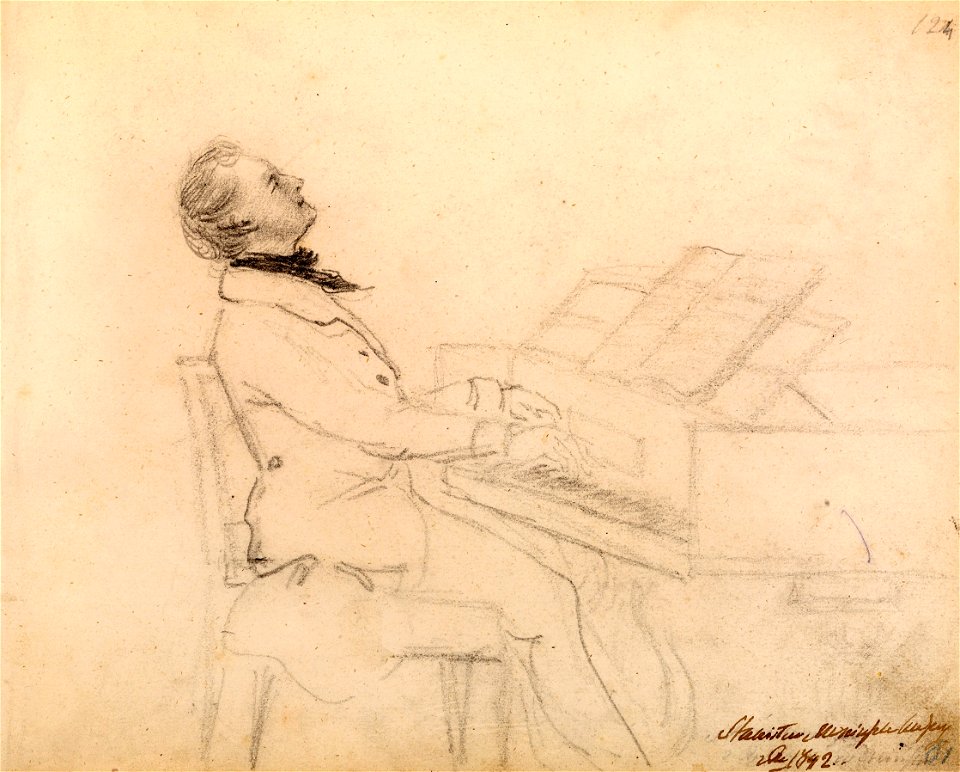 Stanisłaŭ Maniuška. Станіслаў Манюшка (Č. Maniuška, 1842)