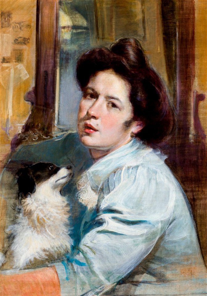 Stanisław Dębicki - Portrait of Wife - MNK II-b-115 - National Museum Kraków