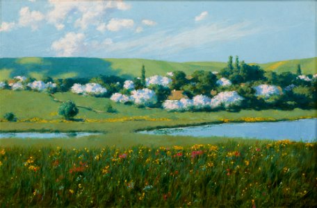 Stanisław Witkiewicz - Spring Landscape with a Pond - MNK II-a-406 - National Museum Kraków