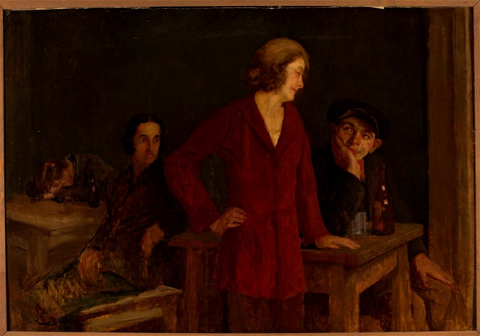 Stanisław Lentz - In a Tavern - MP 82 MNW - National Museum in Warsaw