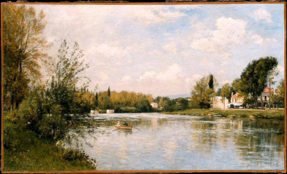 Stanislas Lepine - The Marne at La Varenne - 1999.585 - Museum of Fine Arts