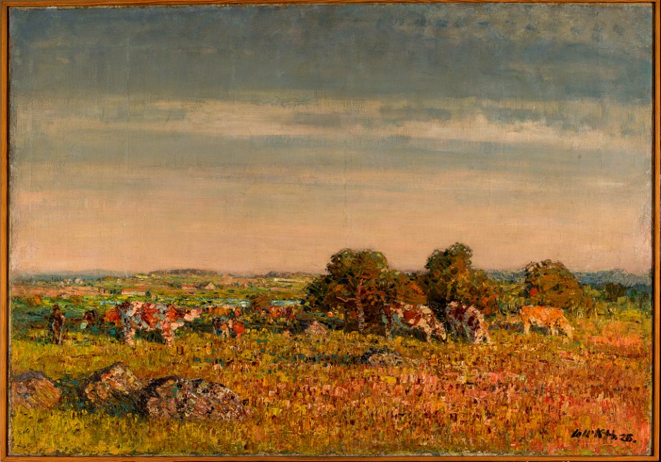 Stanisław Lolek - Landscape with cows - 211654 - National Museum in Warsaw