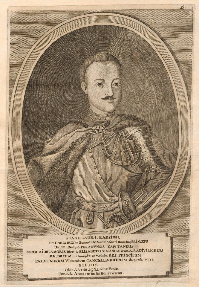 Stanisłaŭ Radzivił. Станіслаў Радзівіл (H. Lajbovič, 1758)