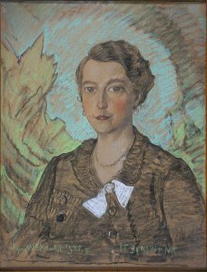 Stanisław Ignacy Witkiewicz - Portret Anny Adamowej Szarskiej 1935