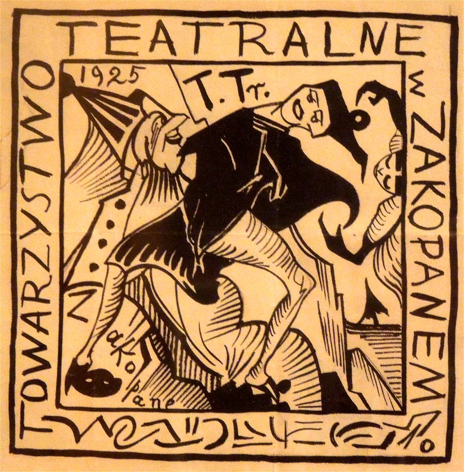 Stanisław Ignacy Witkiewicz - Winieta Towarzystwa Teatralnego