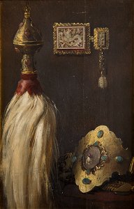Stanisław von Chlebowski - Study of a Turkish Horse-Tail Ensign and Nose-Band - MNK II-a-85 - National Museum in Kraków