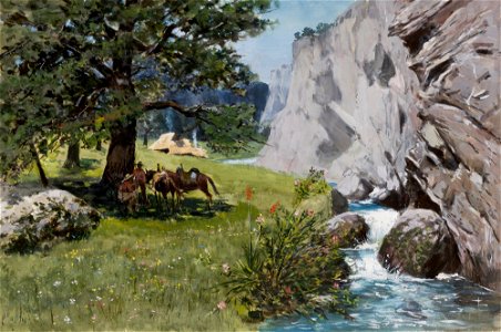 Stanisław Witkiewicz - Rest under Rocks - MNK II-a-391 - National Museum Kraków