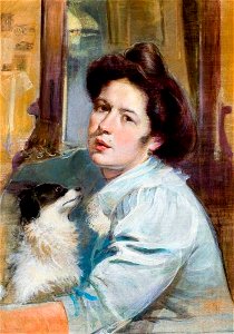 Stanisław Dębicki - Portret żony