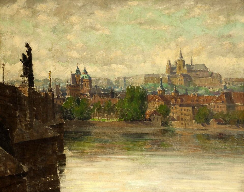 Stanislav Feikl Blick auf den Hradschin