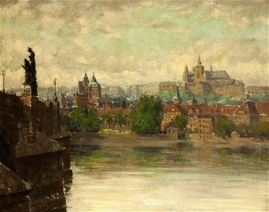 Stanislav Feikl Blick auf den Hradschin