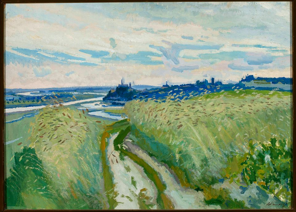 Stanisław Kamocki - Landscape with a road - MP 5021 MNW - National Museum in Warsaw