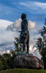 Statue of Gustav Vasa by Anders Zorn in Mora