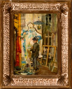 Stanisław Wyspiański - Józef Mehoffer in the studio - MP 4359 MNW - National Museum in Warsaw