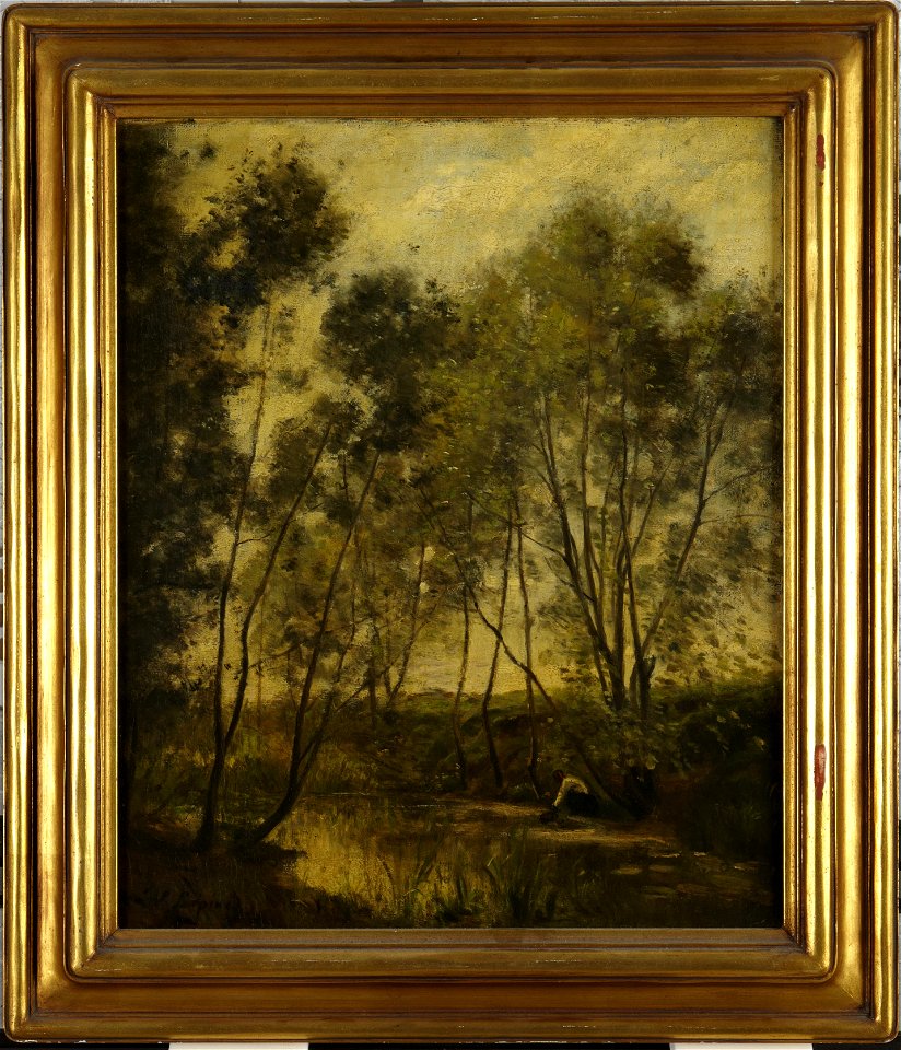 Stanislas Lepine - Woman by a Stream - y1966-202 - Princeton University Art Museum