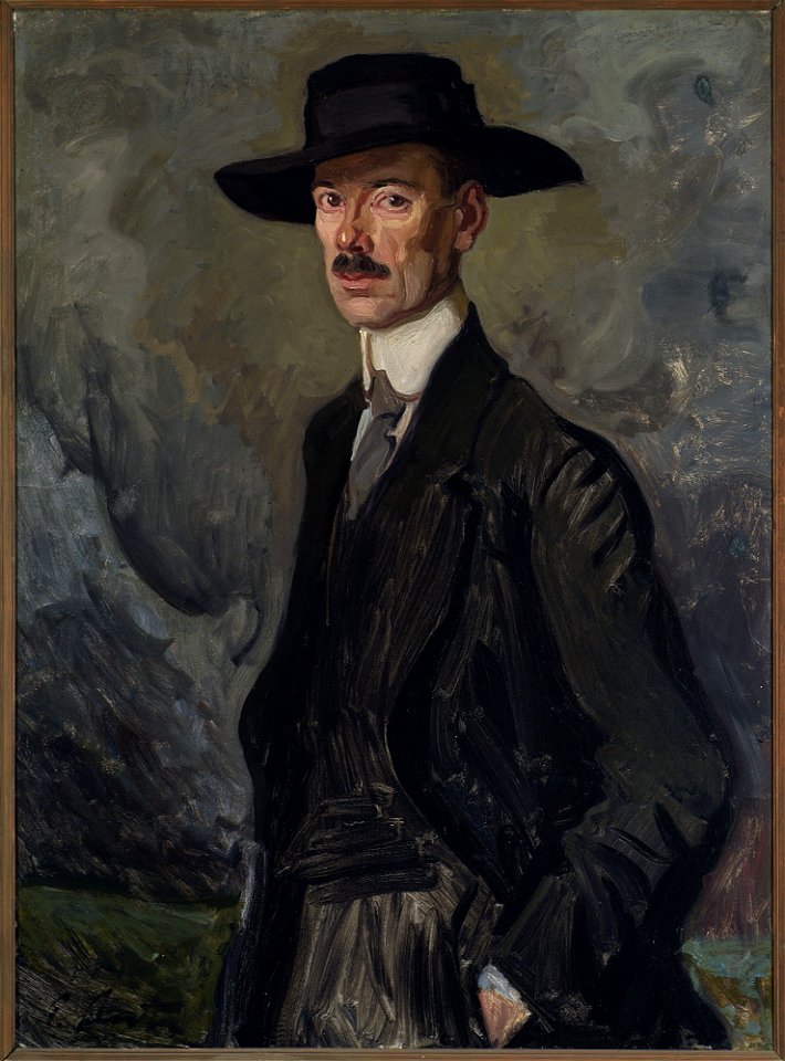 Stanisław Lentz - Portrait of Bronisław Kowalewski, painter - MP 65 MNW - National Museum in Warsaw