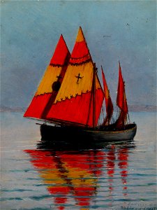 Stanisław Witkiewicz - Boats on the Sea - MNK II-a-390 - National Museum Kraków
