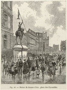 Statue de Jeanne d'Arc, place des Pyramides