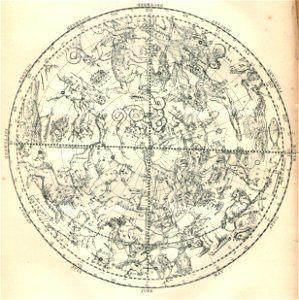 STARS and CONSTELLATIONS Chart North and South Pole Star Map