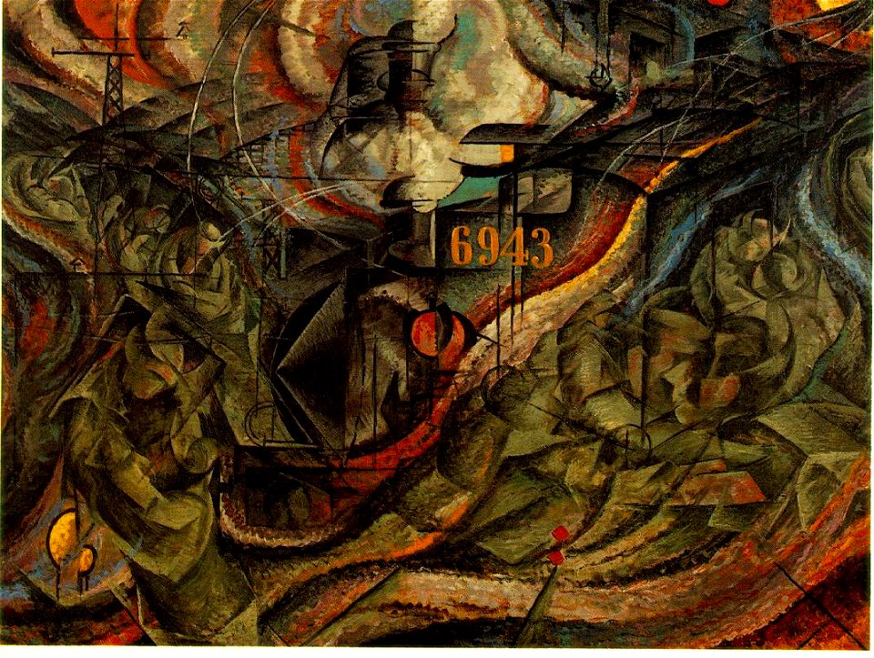 States of Mind- The Farewells by Umberto Boccioni, 1911