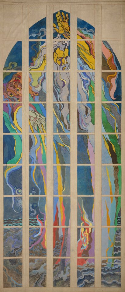 Stanisław Wyspiański - God the Father – Design to the Stained-Glass Window for the Franciscan Church in Krakow - MNK II-b-514 - National Museum Kraków