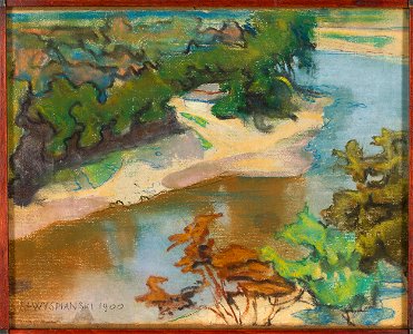 Stanisław Wyspiański - Pejzaż z rzeką
