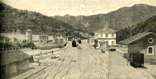 Stazione di Campoligure (xilografia)