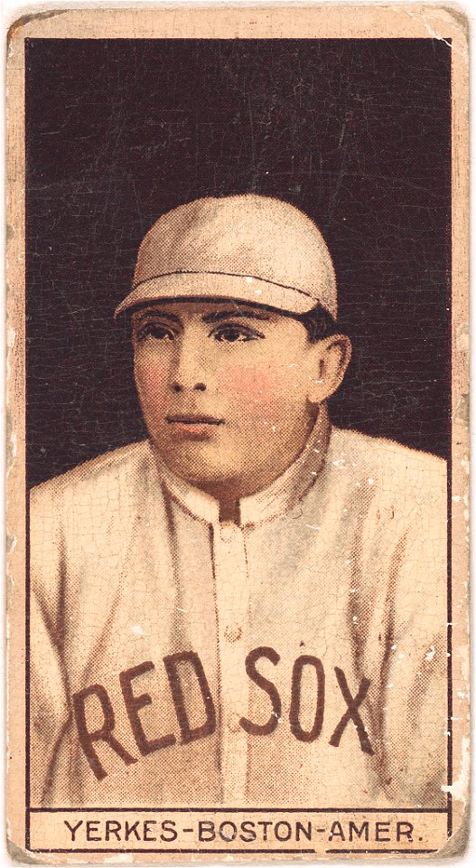 Stanley Yerkes, Boston Red Sox, baseball card portrait LCCN2008678024