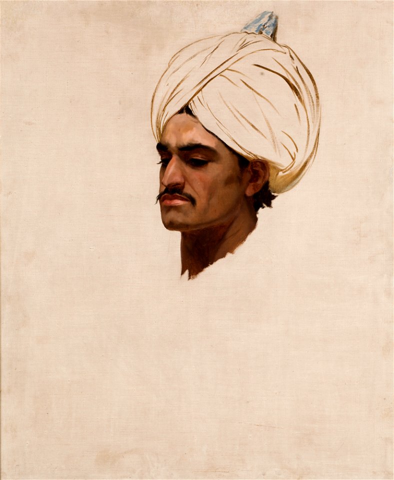 Stanisław von Chlebowski - Study of an Arab's Head - MNK II-a-76 - National Museum in Kraków