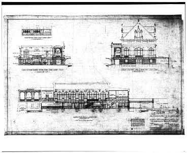 STATION BUILDING Cross and Longitudinal Sections Alterations and Additions (dated 7 17 14) - North Philadelphia Station