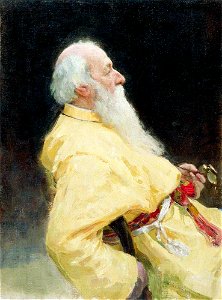 Stasov by Repin 1905. Free illustration for personal and commercial use.