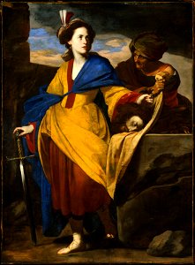 Stanzione, Massimo - Judith with the Head of Holofernes - c. 1630–35. Free illustration for personal and commercial use.